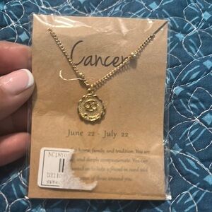 Gold Zodiac Pendant Necklace